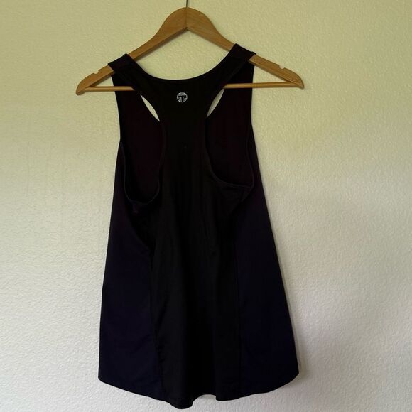 Tory Sport Black Tank Top with Scoop Neckline - Picture 3 of 4